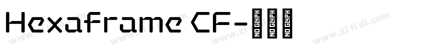 Hexaframe CF字体转换
